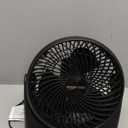 Amazon Basics Air Circulator Fan, Desk Fan for Bedroom, Home and Office, With 90-Degree Tilt Head, 3 Speed Settings, Lightweight (3 LBS), 35 Watts, Black, 11.1"W x 6.3"D x 10.9"H