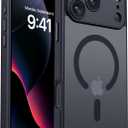 BENTOBEN Magnetic for iPhone 17 Pro Case 2025, [Upgraded Full Camera Protection] [Compatible with Magsafe] [Translucent Matte] Drop Protection Shockproof Protective Phone Cover 17 Pro 6.3 Inch - Black
