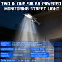 Solar Lights Outdoor, 4K UHD 3-Camera System Solar Street Lights | 24*10" Flood Lights, 360° Pan-Tilt, Color Night Vision, Two Way Talk, 2.4GHz, IP66, For Street, Yard & Exterior Wall