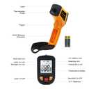 Ketotek Digital Infrared Thermometer Temperature Gun -58F to 1112 F(-50C to 600C) Handheld Non Contact IR Laser Thermometer KT600Y for Cooking Meat Refrigerator Pool Pizza Oven BBQ Food (Orange)