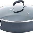 T-fal B36282 Nonstick Deep Covered Everyday Pan with Ergonomic Stay-Cool Handles Cookware, 12-Inch, Black