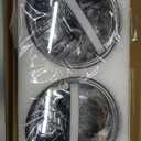 UNI-SHINE 7-Inch LED Headlights - with Amber Turn Signal White DRL, DOT Approved, Hi/Lo Beam, Compatible with Jeep Wrangler JK TJ CJ, Chevy, and Miata