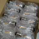 Meconard 24 Pack LED S14 Replacement Light Bulbs, Shatterproof Outdoor 1 Watt to Replace 11Watts String Incandescent Bulb, E26 Regular Medium Screw Base, 2200K Warm White, Non-Dimmable