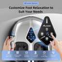 Shiatsu Foot Massager with Heat,Vibration,Air Compression and Deep Kneading for Plantar Fasciitis, Neuropathy,Improve Foot Wellness,Gifts for Women & MenSilver