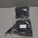 Reallnaive 500 Pcs 6 Inch Zip Ties Heavy Duty 120 Lbs Tensile Strength Black Nylon Wire Cable Ties Bulk for Indoor Outdoor