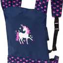 Bayer Deluxe Doll Carrier, Blue with Unicorn