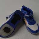 Wooowyet LED Roller Skate Shoes for Kids Boys Girls Light Up Fashion Sneakers Wheels Wheeled USB Rechargeable Hook&Loop (2.5 Little Kid, Full Blue)