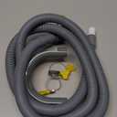 6.5FT Washing Machine Drain Hose, Universal Dishwasher Hose Extension Kit with 1 U-Bend Holder, 1 Extension Adapter and 4 Hose Clamps