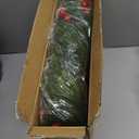 Christmas Norfolk Pine Garland, Real Touch Faux Winter Greenery Garland with Light for Stairs Table Fireplace Backdrop Wall, Christmas Holiday Seasonal Winter Decor (6ft)