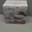 Tabletops Gallery Set of 12 PCs Service for 4 Dinnerware Set White