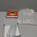 Klmnop Acrylic Lottery & Donation Ballot Box, 20cm Clear Raffle Ball Game Box, Cubic Container for Fundraising, Raffles, Suggestions and Voting(3.9" Opening)