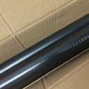 Tension Curtain Rod 43-144 Inches Extra Long Black Heavy Duty Tension Rods Adjustable Curtain Rod No Drilling Spring Loaded Tension Rod for Windows Patio Hold Up Blackout Curtains and Non Slip