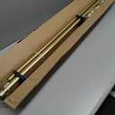Brass Double Curtain Rods 72 to 144 Inches (6-12 Feet),1-Inches Front and 5/8 Inches Back Adjustable End Cap Double Window Drapery Rod for Drapes and Curtains