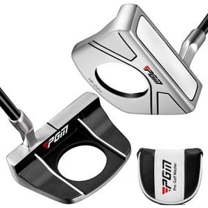 PGM Standing Golf Putter with Ball Pick-Up,for Men and Women,Ultra-Lightweight Graphite Shaft,Ultra Low Center of Gravity with Alignment Aid, Right-Handed & 34 inch (BLACK)