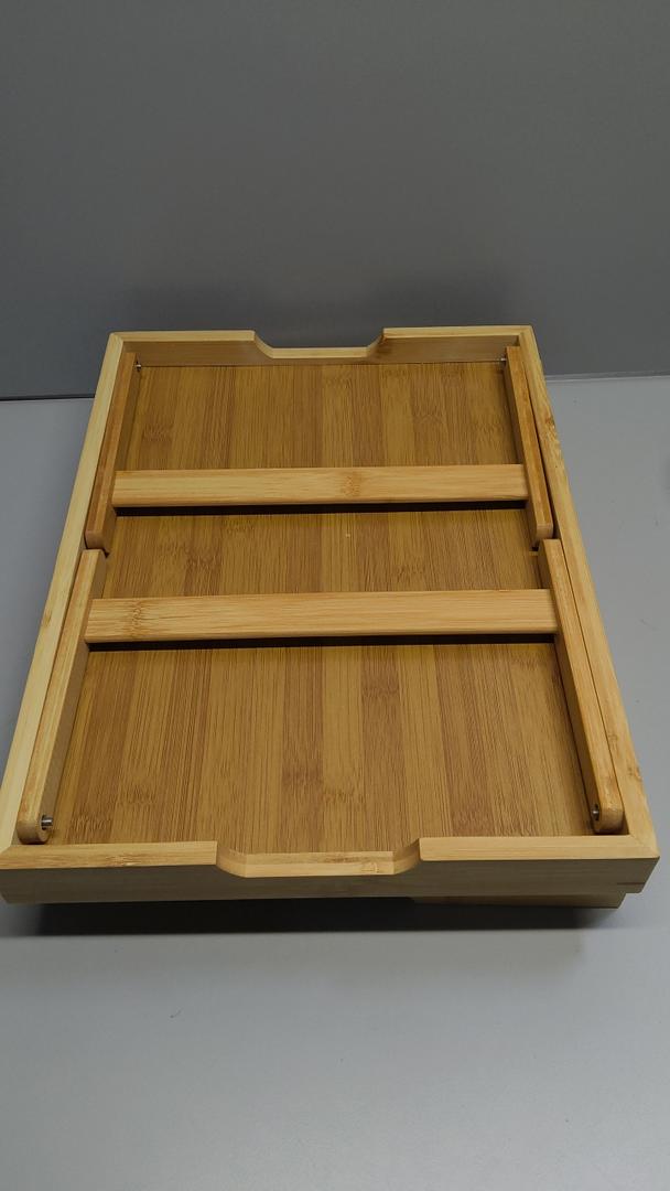 Fibogollo 2 Pack Bamboo Bed Tray Table with Folding Legs,Breakfast Trays,Serving Tray for Food and Snack,Laptop Trays for Working(Natural) 