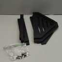 IBosins Corner Shower Stool with Storage Shelf Shower Foot Rest for Shaving Legs Small Bench for Inside Shower to Sit on Bath Seat - Acacia Wood, Black