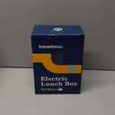 TRAVELISIMO Electric Lunch Box for Adults 100W Heated Lunch Box For Men 1.5L Stainless Steel Portable Food Warmer, 12/24/110V Electric Food Warmers for Travel & Work Loncheras Para Hombres de Trabajo (Black)