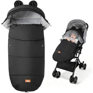 Bemece Warm Bunting Bag, Universal Winter Stroller Cover with Zip, Windproof Stroller footmuff for Baby Buggies Pushchair, Machine Washable