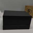 Modern Toilet Paper Holder with Storage Drawers - Toilet Paper and Wipes Holder for Bathroom - Aluminum TP Holder with Shelf and Drawers - Adhesive or Wall Screw Mounting - (Black/Black Knobs)