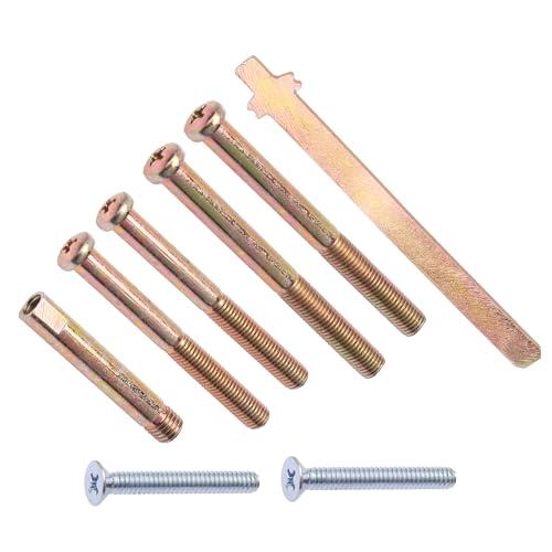 02007 Thick Door Kit for Schlage BE365, BE469 and Various Electronic Deadbolts Models Door Extension kit Includes Extended Screws and Tailpiece for Installation on Doors 2" and Thicker
