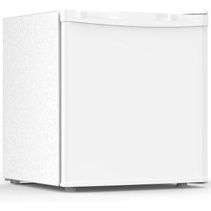 Electactic 1.7 Cu.ft Mini Fridge with Freezer, Compact Refrigerator, Single Reversible Door, Ultra Quiet, Energy Efficient for Office, Dorm, Bedroom, Apartment, White