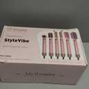 StyleVibe 6-in-1 Air Styler, Hair Dryer & Blow Dryer Brush with Travel Case - Auto Wrap Curls (L/R), Fast Drying, Thermal Round Brush for Smooth Blowouts & Frizz-Free Volume, No Heat Damage