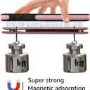 for iPhone 7 Plus/8 Plus 5.5" phone case[Compatible with magsafe][RFID Blocking Leather][Magnetic 2-in-1 Detachable][Back Flip Folio wallet]Shockproof Men Women Cover Apple 8Plus/SE2 Rose Gold