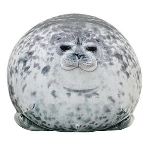 23.7 inch Large Seal Plush Pillow: Soft Stuffed Animal Toy ,Chubby Blob Seal Plushie for Boys Girls, Cute Room Decor Ocean Animals Pillow for Bed Sofa, Kids Gifts for Birthday,Valentine,Christmas