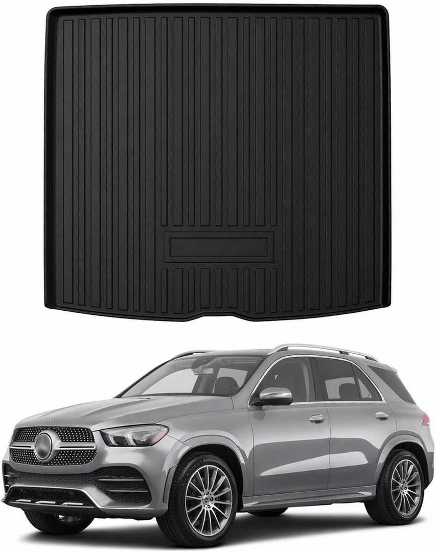 Mixsuper Custom Fit Cargo Liner for Mercedes-Benz GLE Class 2020-2026, All Weather Cargo Mat for Mercedes Benz GLE SUV 5 Passenger, Trunk Mat Anti-Slip Rear Trunk Liner Black