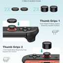 Switch 2 Accessories 8 in 1 Bundle, Carrying Case for Switch 2/Switch/OLED, 3xProtective Cover, 2xSwitch 2 Protectors, 4 Thumb Caps, Earbuds, Stylus, Card Holder, USB Cord for Nintendo 3DS & 2DS Games