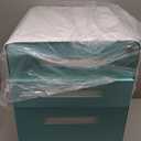 GarveeHome 3 Drawer Mobile File Cabinet with Lock, Under Desk Metal Filing Cabinet for Home Office, Under Desk Storage with 5 Wheels for A4/Letter/Legal Size, Fully Assembled (Blue)