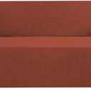 H.VERSAILTEX Stretch Sofa Covers for 3 Cushion Couch Covers Sofa Slipcovers for Living Room Feature Thick Checked Jacquard Fabric with Elastic Bottom, Sofa Large - Rust