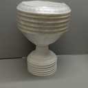 Efavormart 4 Pack White Roman Style Plastic Flower Pot Vases, Classic Urn Planter Floral Pedestal Vase Table Centerpieces - 6"