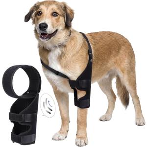 Aliceset Dog Knee Brace for Torn ACL CCL Hind Leg Dual Rear Leg Support with Stainless Steel Plate Adjustable Breathable Wrap for Arthritis Post-Surgery Recovery Lightweight for Medium to Large Dogs