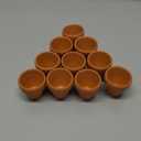 HANABASS 10Pcs 1.2 Inch Mini Terracotta Pots with Drainage Holes, Small Clay Flower Pots, Tiny DIY Paintable Succulent Planter for Nursery Miniature Cactus Succulent Garden Windowsill DIY Crafts