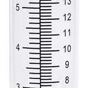 7" Capacity Rain Gauge Glass Replacement Tube for Yard Garden Outdoor Home (1PC)