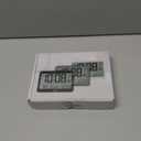 WallarGe Atomic Digital Wall Clock Battery Operated, Self-Setting, Large Display with Temperature, Date, Day of The Week, Silent Wall Mount Digital Clock, 4 Time Zones, DST (8.2 in)