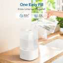 2.5L Humidifiers for Bedroom, Top Fill Cool Mist Humidifiers for Large Room, Easy to Fill & Clean, 30H Runtime, 28dB Quiet Air Humidifier for Plants, Baby Nursery with Night Light
