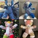 2 x 18in Memory Bear Patterns for Sewing - Memory Bear Bunny Acrylic Template Cutting Ruler Set - Gifts for Christmas Birthday Decorations