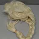morvally Women Blonde Braided Ponytail Wig for Princess Cosplay Costume Halloween