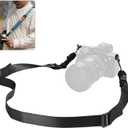 Quick Release Camera Strap - Compatible for Peak Design Buckle 1.73 inch Wide Adjustable Length 198 lbs Load Capacity for DSLR Mirrorless Cameras Outdoor & Professional PhotographyBlack