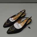 Naturalizer Women's, Bixby 2 Flat (7.5 Wide, Black Straw Fabric)