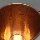 Pure Copper Water Cup (600 ml)  100% Solid Ayurvedic Drinking Glass, Handcrafted Hammered Copper Tumbler for Health & Detox, BPA Free
