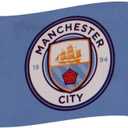 Manchester City FC Official Soccer Gift 5x3ft Crest Body Flag