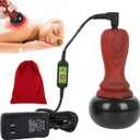Hot Stones for Massage, Electric Body Massager with Adjustable Temperature, Natural Bian Stone Gua Sha Scraping Massager Warmer Kit for Massage Home SPA Relaxation Treatment Pain Relief