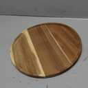 Rotating Round Wood Tray Decorative Tray for Kitchen Countertop for Coffee Table Bathroom Organizer Charming Farmhouse Kitchen Decor