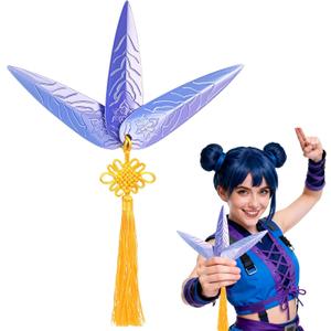 Easter Basket Stuffers 3PCS Hunters Costume Dagger Prop Set with Tassel, Cosplay Weapon Accessories