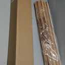 LazBlinds No Tools No Drill Cordless Bamboo Roman Shades, Light Filtering Window Treatment, Roll Up Bamboo Blinds for Windows 26'' W x 64'' H, Dali Native (Light Filtering-brown206)