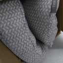 Pregnancy Pillow for Sleeping Memory Foam Pillow for Side Sleeper, Maternity Pillow Support for Back, Belly, HIPS for Pregnant Women, Portable and Adjustable Travel Wedge Pillows Grey (Grey)