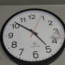 AKCISOT Atomic Black Wall Clock Analog Clocks for Indoor Kitchen, Battery Operated Clock for Bedroom Office Living Room(14 Inch)